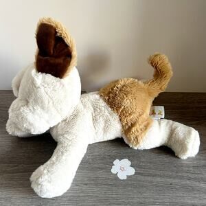 BUNNIES by the BAY 13" Plush NIBBLE Dog Skipit Floppy White Tan Brown Stuffed